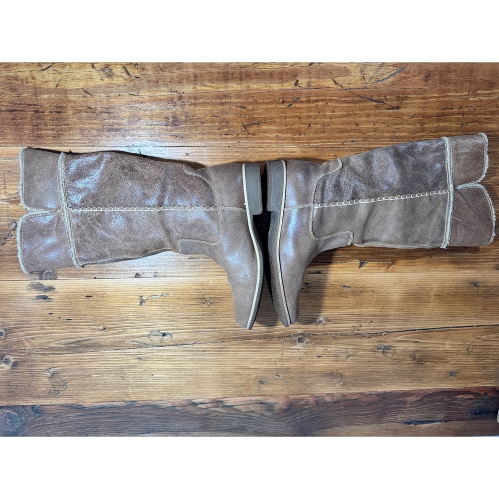 Timberland Earthkeepers Shoreham Tall Leather Fold Down Lined Boots Brown 9.5 - Picture 6 of 10